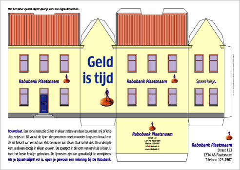 Bouwplaat Spaarhuisje YorLogo